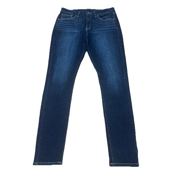 BKE Buckle Black Skinny High Rise Womens Size 32 X32 Stretch Slimming Dark Wash - Picture 1 of 14